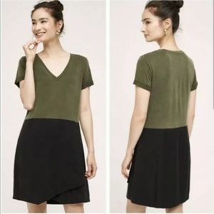 Anthropologie Dolan Olive and Black Dress